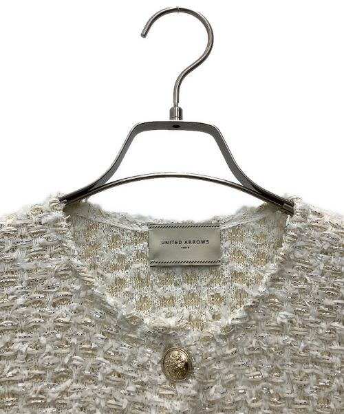 UNITED ARROWS（ユナイテッドアローズ）UNITED ARROWS (ユナイテッドアローズ) ファンシーツイードベスト アイボリー サイズ:SIZE Freeの古着・服飾アイテム