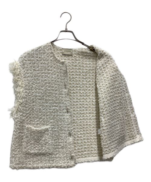 UNITED ARROWS（ユナイテッドアローズ）UNITED ARROWS (ユナイテッドアローズ) ファンシーツイードベスト アイボリー サイズ:SIZE Freeの古着・服飾アイテム