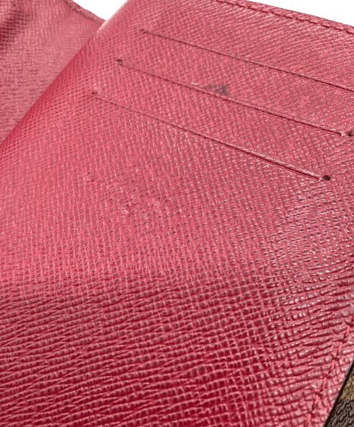 LOUIS VUITTON（ルイ ヴィトン）LOUIS VUITTON (ルイ ヴィトン) ポルトフォイユ アリアンヌ モノグラム ブラウン×ピンクの古着・服飾アイテム