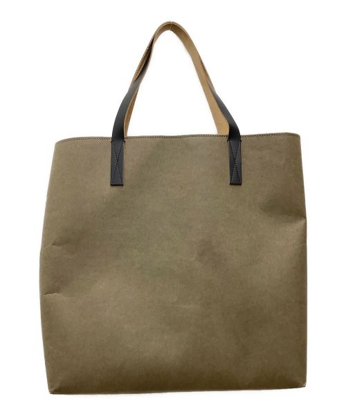 MARNI（マルニ）MARNI (マルニ) SHOPPING/トートバッグ オリーブ×ブラウンの古着・服飾アイテム