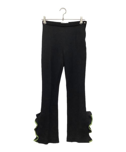 TOGA PULLA（トーガ プルラ）TOGA PULLA (トーガ プルラ) ワッフルジャージーパンツ 19年モデル ブラック サイズ:SIZE M (UK 34)の古着・服飾アイテム