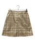 BURBERRY (バーバリー) チェックAラインスカート ブラウン×ベージュ サイズ:SIZE 38（M相当）：27000円