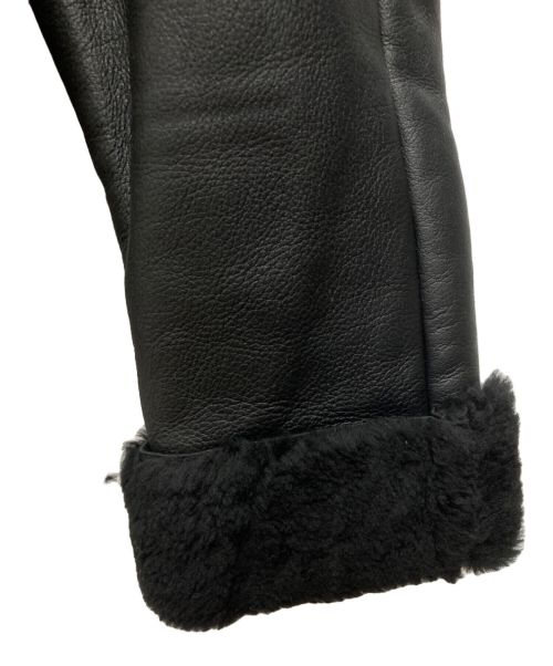 KIIT（キート）KIIT (キート) ZIP UP SHEARING BLOUSON/ムートンジャケット ブラック サイズ:SIZE 2(M)の古着・服飾アイテム