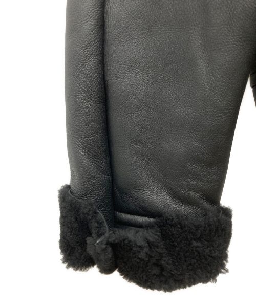 KIIT（キート）KIIT (キート) ZIP UP SHEARING BLOUSON/ムートンジャケット ブラック サイズ:SIZE 2(M)の古着・服飾アイテム