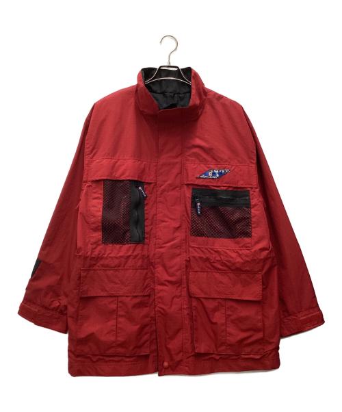 CHAPS RALPH LAUREN（チャップス ラルフローレン）CHAPS RALPH LAUREN (チャップス ラルフローレン) 90S～ ナイロンコート レッド×ブラック サイズ:SIZE Lの古着・服飾アイテム