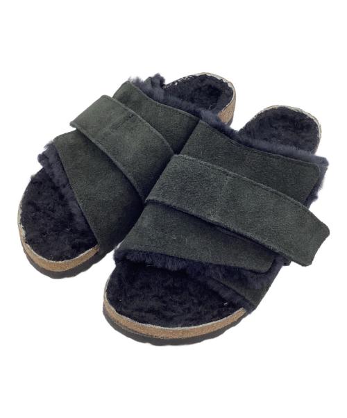 BIRKENSTOCK（ビルケンシュトック）BIRKENSTOCK (ビルケンシュトック) ボアサンダル Kyoto Shearling ブラック サイズ:SIZE 26.5cmの古着・服飾アイテム