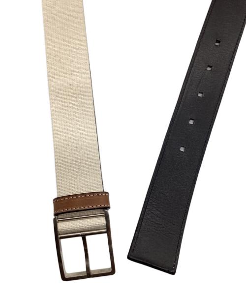 LOEWE（ロエベ）LOEWE (ロエベ) ベルト ブラック×ブラウン×アイボリーの古着・服飾アイテム