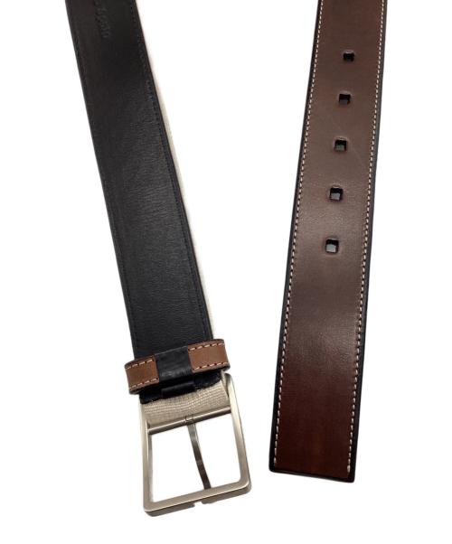 LOEWE（ロエベ）LOEWE (ロエベ) ベルト ブラック×ブラウン×アイボリーの古着・服飾アイテム