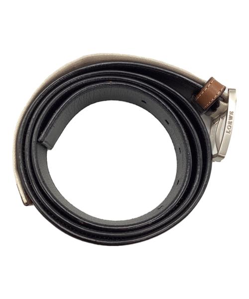 LOEWE（ロエベ）LOEWE (ロエベ) ベルト ブラック×ブラウン×アイボリーの古着・服飾アイテム