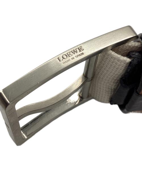 LOEWE（ロエベ）LOEWE (ロエベ) ベルト ブラック×ブラウン×アイボリーの古着・服飾アイテム