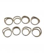 IOSSELLIANIイオッセリアーニ）の古着「デザインリング 8連」｜シルバー