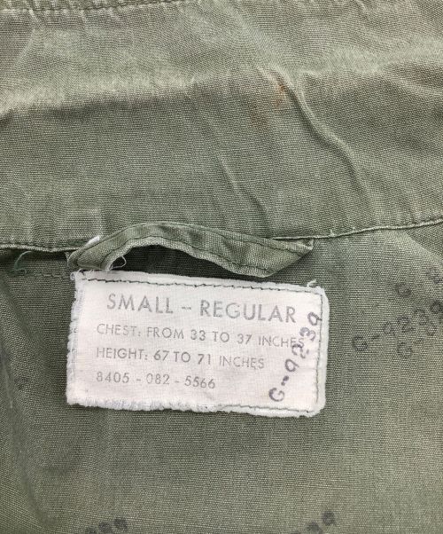 US ARMY（ユーエスアーミー）US ARMY (ユーエスアーミー) 60S~ Jungle Fatigue Jacket グリーン サイズ:SIZE SMALL REGULARの古着・服飾アイテム