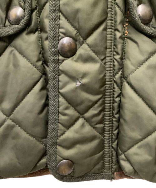 POLO RALPH LAUREN（ポロ・ラルフローレン）POLO RALPH LAUREN (ポロ・ラルフローレン) キルティングジャケット カーキ×ブラウン サイズ:SIZE Sの古着・服飾アイテム