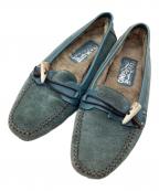Salvatore Ferragamoサルヴァトーレ フェラガモ）の古着「モカシンシューズ」｜ブルー