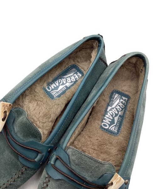 Salvatore Ferragamo（サルヴァトーレ フェラガモ）Salvatore Ferragamo (サルヴァトーレ フェラガモ) モカシンシューズ ブルー サイズ:SIZE 25.5cmの古着・服飾アイテム