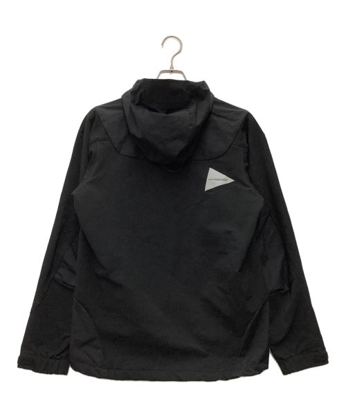 and wander（アンドワンダー）and wander (アンドワンダー) ストレッチシェルジャケット ブラック サイズ:SIZE 3(L)の古着・服飾アイテム