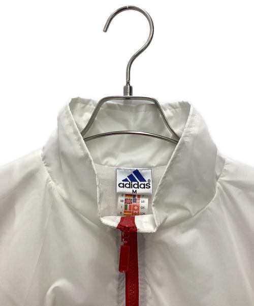 adidas（アディダス）adidas (アディダス) 80S～　ナイロンジャケット ホワイトレッド サイズ:SIZE Mの古着・服飾アイテム