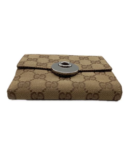 GUCCI（グッチ）GUCCI (グッチ) GG エクリプス ベージュ×ブラウンの古着・服飾アイテム