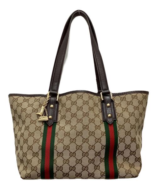 GUCCI（グッチ）GUCCI (グッチ) シェリーライン GGキャンバス ブラウンの古着・服飾アイテム