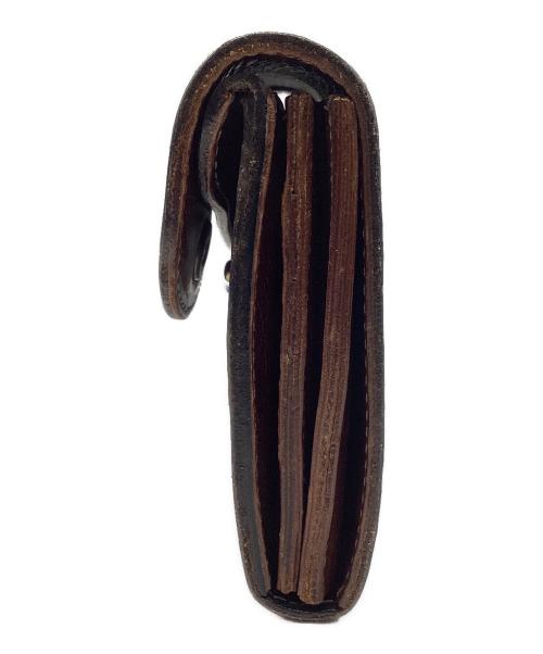 BEERBELLY（ビアベリー）BEERBELLY (ビアベリー) ダブルフラップウォレット ブラックの古着・服飾アイテム