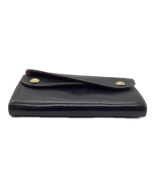 BEERBELLY（ビアベリー）BEERBELLY (ビアベリー) ダブルフラップウォレット ブラックの古着・服飾アイテム