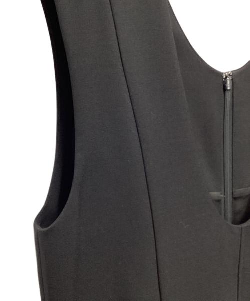 COHINA（コヒナ）COHINA (コヒナ) デザインネックIラインジャンパースカート ブラック サイズ:SIZE Sの古着・服飾アイテム