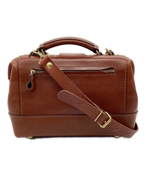 Herz（ヘルツ）Herz (ヘルツ) 2way口枠ミニショルダー ブラウンの古着・服飾アイテム