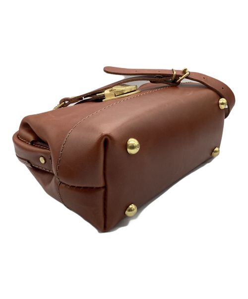 Herz（ヘルツ）Herz (ヘルツ) 2way口枠ミニショルダー ブラウンの古着・服飾アイテム