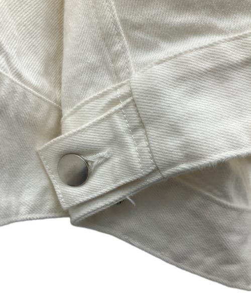 MIDIUMISOLID（ミディウミソリッド）MIDIUMISOLID (ミディウミソリッド) デニムジャケット ホワイト サイズ:SIZE FREEの古着・服飾アイテム