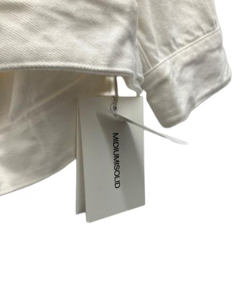 MIDIUMISOLID（ミディウミソリッド）MIDIUMISOLID (ミディウミソリッド) デニムジャケット ホワイト サイズ:SIZE FREEの古着・服飾アイテム