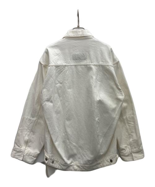 MIDIUMISOLID（ミディウミソリッド）MIDIUMISOLID (ミディウミソリッド) デニムジャケット ホワイト サイズ:SIZE FREEの古着・服飾アイテム