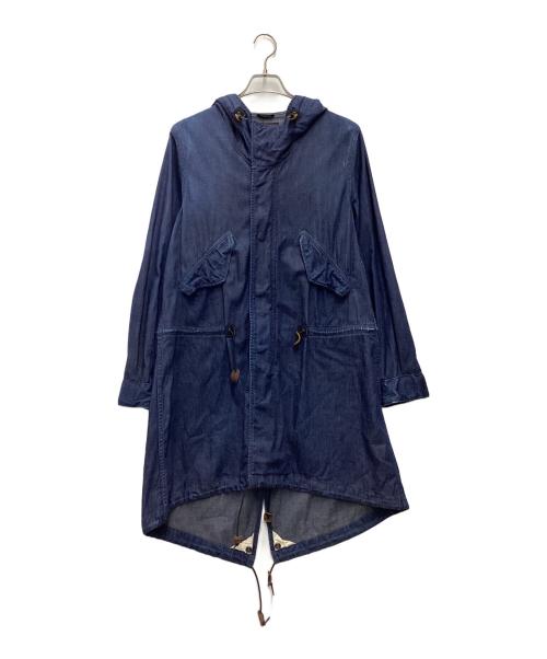 JOHNBULL（ジョンブル）Johnbull (ジョンブル) デニムモッズコート インディゴ サイズ:SIZE Mの古着・服飾アイテム