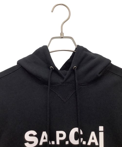 A.P.C.（アーペーセー）A.P.C. (アーペーセー) sacai (サカイ) プルオーバーパーカー ブラック サイズ:SIZE Lの古着・服飾アイテム