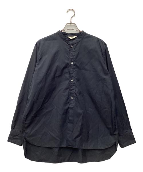 FIDES（フィデス）FIDES (フィデス) バンドカラーシャツ ブラック サイズ:SIZE Lの古着・服飾アイテム