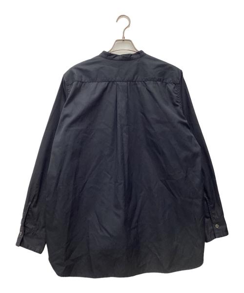 FIDES（フィデス）FIDES (フィデス) バンドカラーシャツ ブラック サイズ:SIZE Lの古着・服飾アイテム