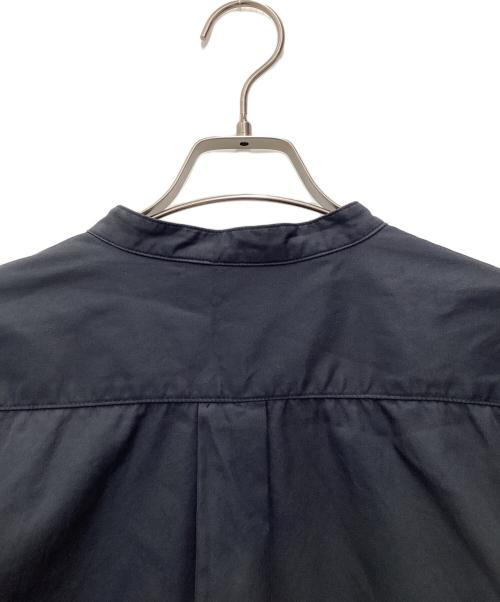 FIDES（フィデス）FIDES (フィデス) バンドカラーシャツ ブラック サイズ:SIZE Lの古着・服飾アイテム