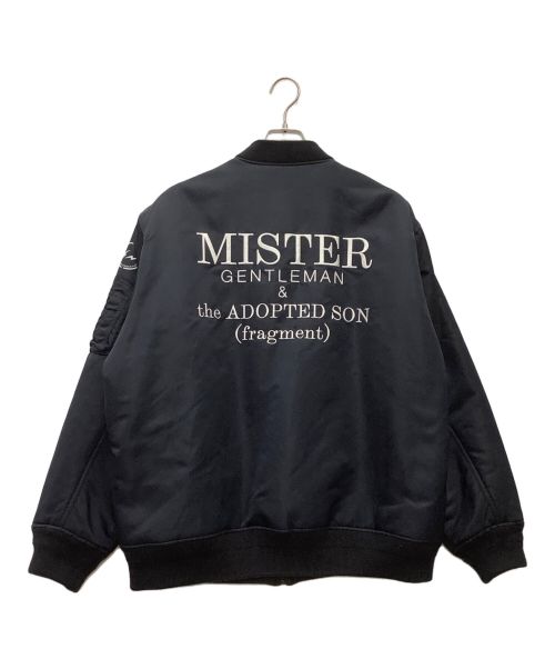 Mr.Gentleman（ミスタージェントルマン）MR.GENTLEMAN (ミスタージェントルマン) FRAGMENT DESIGN (フラグメントデザイン) リバーシブルブルゾン ネイビー サイズ:SIZE XLの古着・服飾アイテム