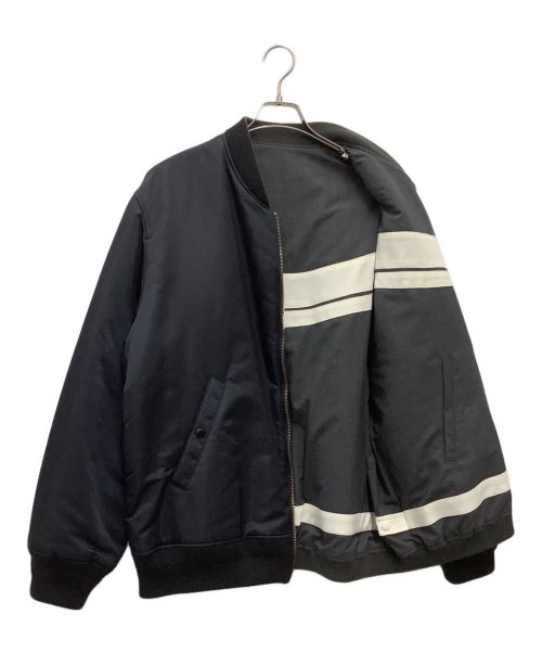 Mr.Gentleman（ミスタージェントルマン）MR.GENTLEMAN (ミスタージェントルマン) FRAGMENT DESIGN (フラグメントデザイン) リバーシブルブルゾン ネイビー サイズ:SIZE XLの古着・服飾アイテム