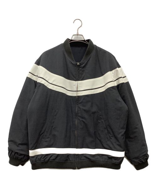 Mr.Gentleman（ミスタージェントルマン）MR.GENTLEMAN (ミスタージェントルマン) FRAGMENT DESIGN (フラグメントデザイン) リバーシブルブルゾン ネイビー サイズ:SIZE XLの古着・服飾アイテム