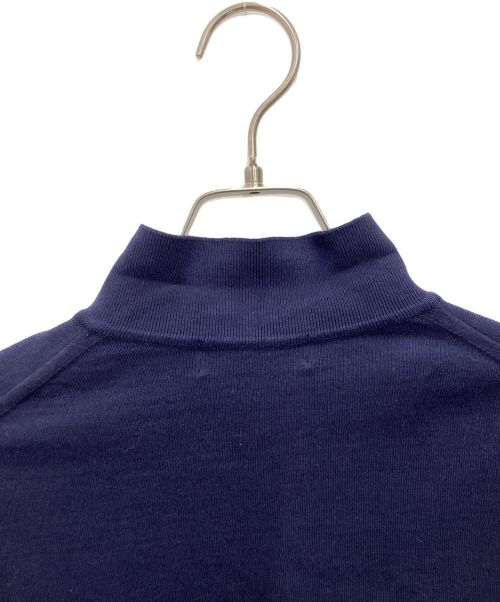 MOONCASTLE（ムーンキャッスル）MOONCASTLE (ムーンキャッスル) 長袖ニットポロ ネイビー サイズ:SIZE Lの古着・服飾アイテム