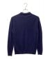 MOONCASTLE (ムーンキャッスル) 長袖ニットポロ ネイビー サイズ:SIZE L：3500円