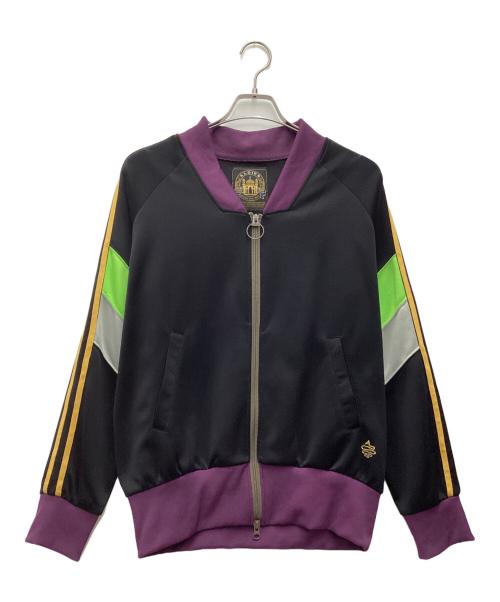 ALDIES（アールディーズ）ALDIES (アールディーズ) パークライフトラックジャケット ブラック×パープル サイズ:SIZE Mの古着・服飾アイテム