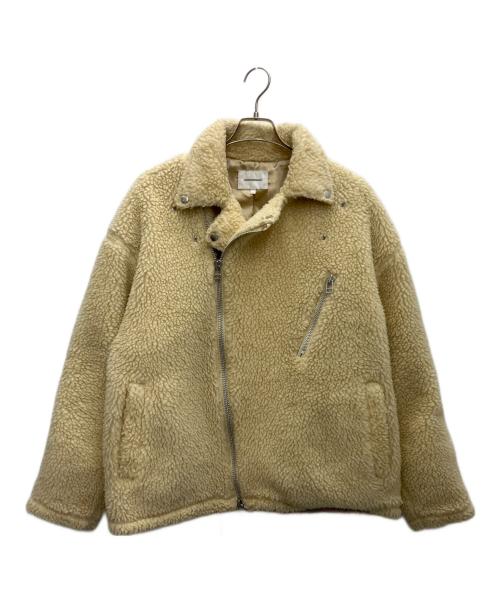 CHORD NUMBER EIGHT（コードナンバーエイト）CHORD NUMBER EIGHT (コードナンバーエイト) ボアライダースジャケット アイボリー サイズ:Ｌの古着・服飾アイテム