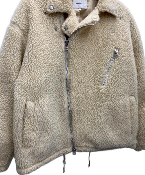 CHORD NUMBER EIGHT（コードナンバーエイト）CHORD NUMBER EIGHT (コードナンバーエイト) ボアライダースジャケット アイボリー サイズ:Ｌの古着・服飾アイテム