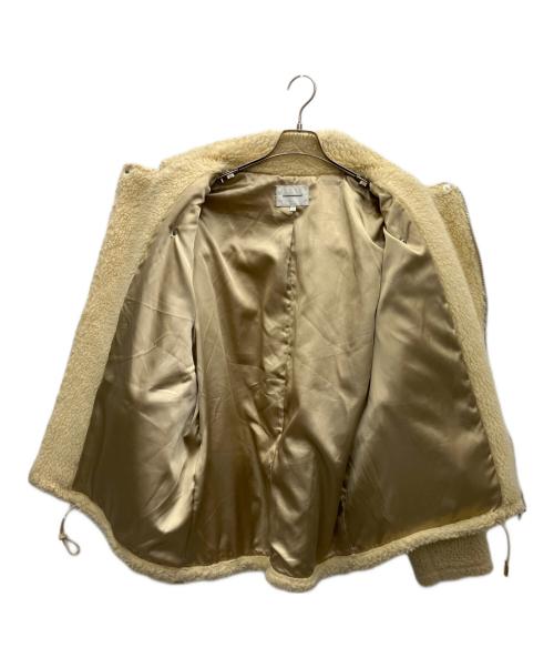 CHORD NUMBER EIGHT（コードナンバーエイト）CHORD NUMBER EIGHT (コードナンバーエイト) ボアライダースジャケット アイボリー サイズ:Ｌの古着・服飾アイテム