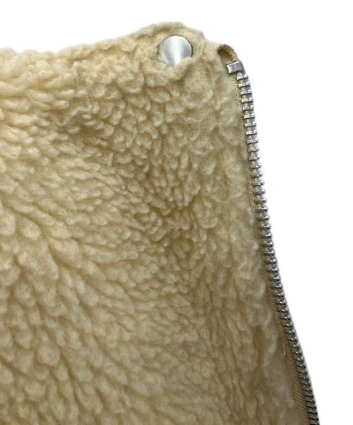 CHORD NUMBER EIGHT（コードナンバーエイト）CHORD NUMBER EIGHT (コードナンバーエイト) ボアライダースジャケット アイボリー サイズ:Ｌの古着・服飾アイテム