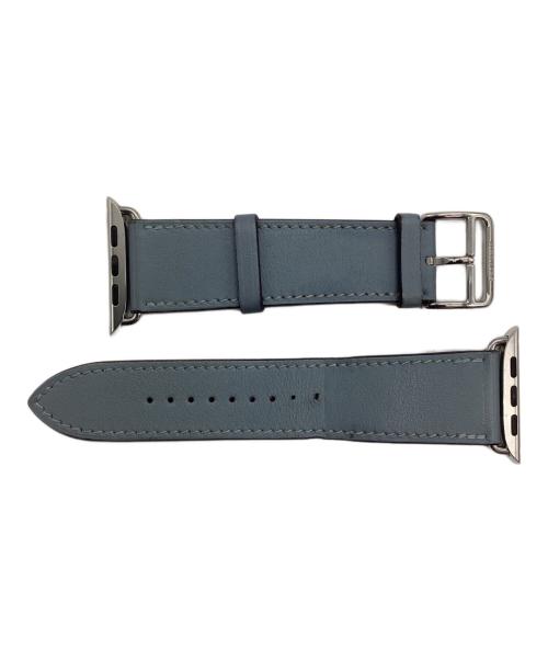 Apple（アップル）Apple (アップル) HERMES (エルメス) Apple Watch用レザーバンド スカイブルーの古着・服飾アイテム