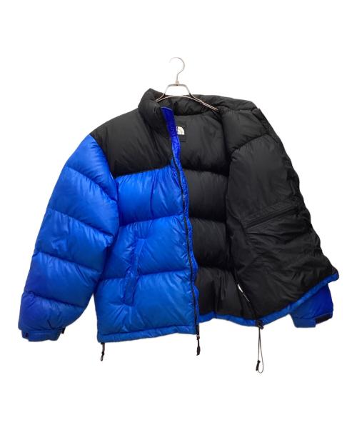 THE NORTH FACE（ザ ノース フェイス）THE NORTH FACE (ザ ノース フェイス) ヌプシダウンジャケット 90's・バングラデシュ製 ブラック×ブルー サイズ:SIZE XLの古着・服飾アイテム