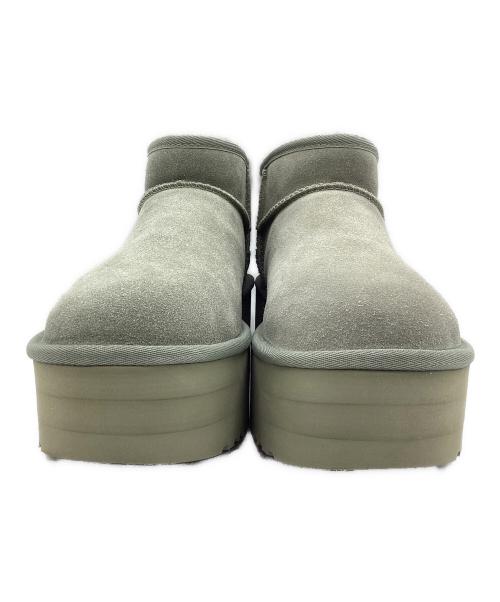 UGG（アグ）UGG (アグ) 厚底ショートムートンブーツ カーキ サイズ:SIZE 26cmの古着・服飾アイテム
