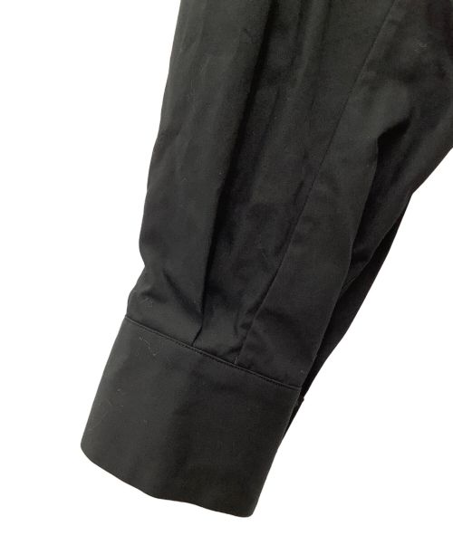 ALMOSTBLACK（オールモストブラック）ALMOSTBLACK (オールモストブラック) ロングシャツ ブラック×グレー サイズ:SIZE 2(M)の古着・服飾アイテム